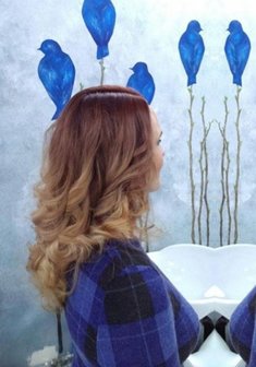 Cвадебная прическа Т19173 с распущенными волосами