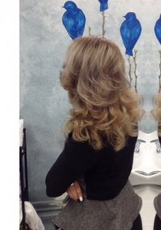 Cвадебная прическа Т19174 с распущенными волосами