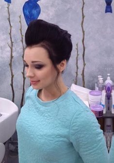 Cвадебная прическа Т19207 с собранными волосами