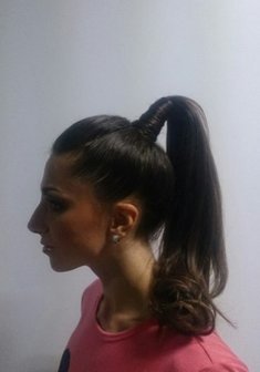 Cвадебная прическа Т19210 с собранными волосами