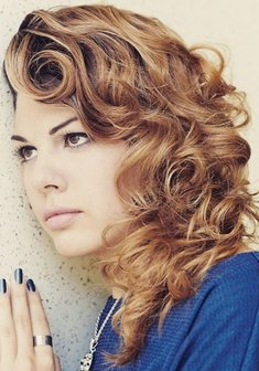 Cвадебная прическа Т19222 с распущенными волосами