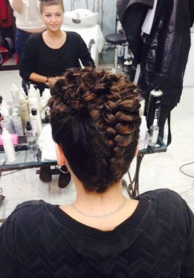 Свадебная прическа Т19187 - Студия парикмахерского исскуства Тандем красоты