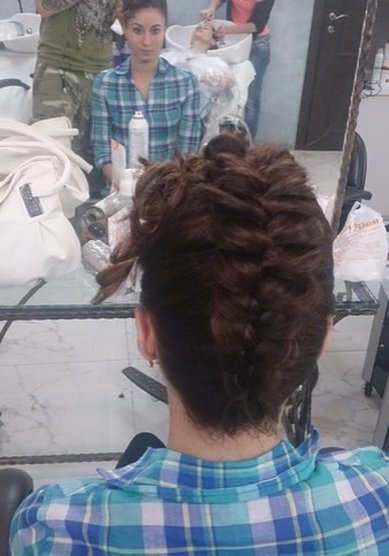 Прическа на свадьбу Т19218 - Студия парикмахерского исскуства Тандем красоты