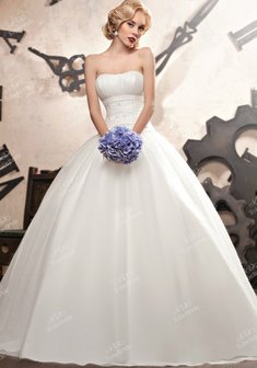 Свадебное платье B41733. С пышной юбкой, длинное без шлейфа.