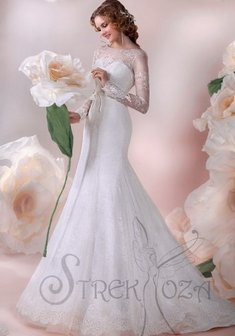 Свадебное платье Валери-B41744. Силуэт Русалка (Рыбка), длинное со шлейфом.