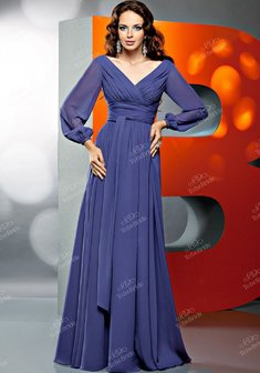 Вечернее платье B41776. В греческом стиле, длинное без шлейфа.