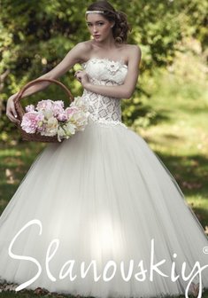 Свадебное платье S41795. С пышной юбкой, длинное без шлейфа.