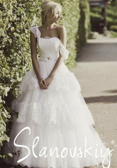 Свадебное платье S41805. С пышной юбкой, длинное без шлейфа.