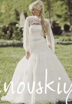 Свадебное платье S41806. Силуэт Русалка (Рыбка), длинное без шлейфа.