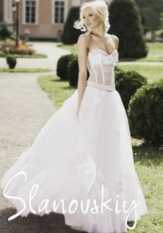 Свадебное платье S41809. С пышной юбкой, длинное без шлейфа.