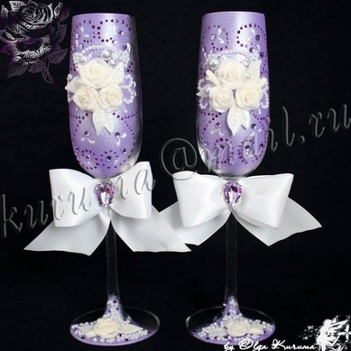Бокалы С53939 - Аксессуары ручной работы Свадебные мелочи
