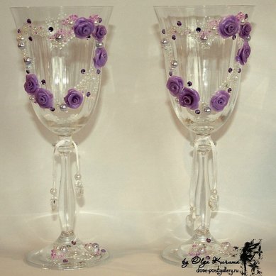 Бокалы С53942 - Аксессуары ручной работы Свадебные мелочи